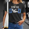 Swim Dad Of A Swimmer Dad Proud Swim Father Swimming Dad T-Shirt Gifts for Her