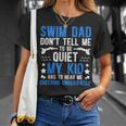 Swim Dad Swimming Dad Of A Swimmer Dad Swim Father T-Shirt Gifts for Her