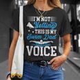 Swim Dad Voice Swimming Dad Of A Swimmer Father T-Shirt Gifts for Her