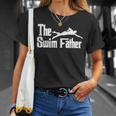 The Swim Father Swimming Dad Swimmer T-Shirt Gifts for Her