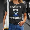 Swim Like a Fish Swimming Sport ExerciseShirt Dk T-Shirt Gifts for Her Swim Like a Fish Swimming Sport ExerciseShirt Dk T-Shirt Gifts for Her