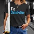 The SwimFather Saying Tee For Swimming Fatehrs T-Shirt Gifts for Her The SwimFather Saying Tee For Swimming Fatehrs T-Shirt Gifts for Her