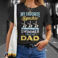 Synchronized Swimming Dad Favorite Synchro Swimmer Artistic T-Shirt Gifts for Her