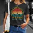 Never Underestimate An Old Man With a Canoe Retro Sleeveless T-Shirt Gifts for Her
