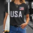 USA Flag Swim Swimming Sport Practice Equipment Men Women T-Shirt Gifts for Her USA Flag Swim Swimming Sport Practice Equipment Men Women T-Shirt Gifts for Her