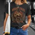 Weathered Muay Thai Fighter Thai Boxing Warrior Art T-Shirt Gifts for Her