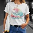 Canoe Bear Canoeing Raglan Baseball Tee T-Shirt Gifts for Her
