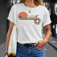 Canoe Retro Vintage Sunset Rainbow Raglan Baseball Tee T-Shirt Gifts for Her