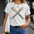 Canoeing Canoe Paddle Paddling Retro Line Art Raglan Baseball Tee T-Shirt Gifts for Her Canoeing Canoe Paddle Paddling Retro Line Art Raglan Baseball Tee T-Shirt Gifts for Her