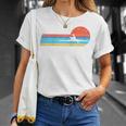Canoes-Rowing Canoe-Rower Canoeing-Canoeist Vintage Canoes Raglan Baseball Tee T-Shirt Gifts for Her