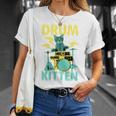 Cute Drummer Cat Drum Kitten T-Shirt Gifts for Her Cute Drummer Cat Drum Kitten T-Shirt Gifts for Her
