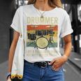 Drummer Better Timing Retro Vintage Sunset Drum Kit Graphic T-Shirt Gifts for Her Drummer Better Timing Retro Vintage Sunset Drum Kit Graphic T-Shirt Gifts for Her