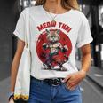 Meow Thai Funny Muay Thai And Cats Lover T-Shirt Gifts for Her Meow Thai Funny Muay Thai And Cats Lover T-Shirt Gifts for Her