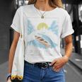 Paddle Retro Style Canoe & Outdoors Simple Canoeing Graphic T-Shirt Gifts for Her