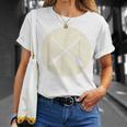 Retro Vintage Canoe Paddles Crossing Canoe & Kayaking T-Shirt Gifts for Her