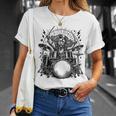 Spaniel Rock Drum Kit T-Shirt Gifts for Her