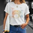 Vintage Drummer Drum Kit T-Shirt Gifts for Her Vintage Drummer Drum Kit T-Shirt Gifts for Her