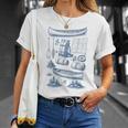 Women's Canoe Wilderness Gear Vintage Chart Collection Illustration T-Shirt Gifts for Her