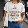 Women's Canoeing Canoe Paddle Water Flatwater Recreational T-Shirt Gifts for Her Women's Canoeing Canoe Paddle Water Flatwater Recreational T-Shirt Gifts for Her