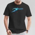 Blue Water Swimming In Freestyle Stroke T-Shirt Unique Gifts