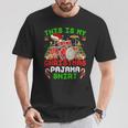 This Is My Christmas Pajama Shirt Drum Kit Christmas T-Shirt Unique Gifts