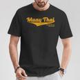 Distressed Muay Thai Kickboxing MMA BJJ Thailand T-Shirt T-Shirt Unique Gifts