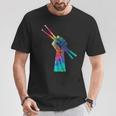 Drummer Drum Kit Tie Dye Hippie Drummer T-Shirt Unique Gifts