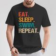 Eat Sleep Swim Repeat Pool Swimmer Water Polo Swimming T-Shirt Unique Gifts Eat Sleep Swim Repeat Pool Swimmer Water Polo Swimming T-Shirt Unique Gifts