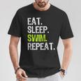 Eat Sleep Swim Repeat Swimming Swimmer Cool T-Shirt Unique Gifts Eat Sleep Swim Repeat Swimming Swimmer Cool T-Shirt Unique Gifts