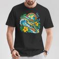 Green Sea Turtle Surfs Past a Canoe Paddle Sleeveless T-Shirt Unique Gifts Green Sea Turtle Surfs Past a Canoe Paddle Sleeveless T-Shirt Unique Gifts