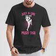 Just a Girl Who Loves Muay Thai Kids Girls T-Shirt Unique Gifts