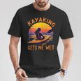 Kayaking Gets Me Wet Kayak Paddling Canoe Adult Joke Sleeveless T-Shirt Unique Gifts