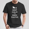 Keep Calm And Swim Faster Swimming T-Shirt T-Shirt Unique Gifts Keep Calm And Swim Faster Swimming T-Shirt T-Shirt Unique Gifts