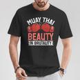 Muay Thai Beauty In Brutality Muay Thai T-Shirt Unique Gifts Muay Thai Beauty In Brutality Muay Thai T-Shirt Unique Gifts