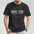Muay Thai Begins And Ends With Respect Martial Arts T-Shirt Unique Gifts
