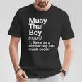 Muay Thai Boy Definition Martial Arts Sports T-Shirt Unique Gifts