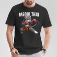 Muay Thai Cat Meow Thai Boxing Martial Art Kids T-Shirt Unique Gifts