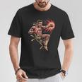Muay Thai Fighter Southpaw Stance Minimal Silhouette Clean T-Shirt Unique Gifts