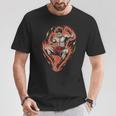 Muay Thai Fighter Teep Push Kick Minimal Line Art Clean T-Shirt Unique Gifts