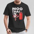 Muay Thai Moo Thai Thai Boxing For Youth Muay Thai Cow T-Shirt Unique Gifts Muay Thai Moo Thai Thai Boxing For Youth Muay Thai Cow T-Shirt Unique Gifts