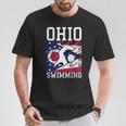 Ohio Flag Swimming Team Swim Swimmer US State T-Shirt Unique Gifts Ohio Flag Swimming Team Swim Swimmer US State T-Shirt Unique Gifts