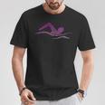 Silhouette Icon Swimmer Stuff Girls Swimming T-Shirt Unique Gifts