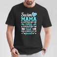 Swim Mama Proud Swimming Mom Of A Swimmer Mother Swim Mom T-Shirt Unique Gifts
