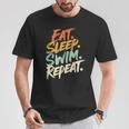 Swimmer Eat Sleep Swim Repeat I Swimming T-Shirt Unique Gifts
