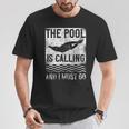 Swimming Swimmer Swim The Pool Is Calling Vintage T-Shirt Unique Gifts