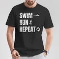 Swimrun Endurance Sports Swimming Running Swim Run T-Shirt Unique Gifts