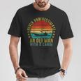 Never Underestimate An Old Man With a Canoe Retro Sleeveless T-Shirt Unique Gifts