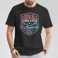 USA Canoe Kayak Paddling American Flag Emblem T-Shirt Unique Gifts