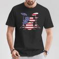 Women's American Flag Drum Kit Patriotic US Drum Art T-Shirt Unique Gifts Women's American Flag Drum Kit Patriotic US Drum Art T-Shirt Unique Gifts