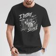 Women's Drum Kit I Destroy Silence Art T-Shirt Unique Gifts